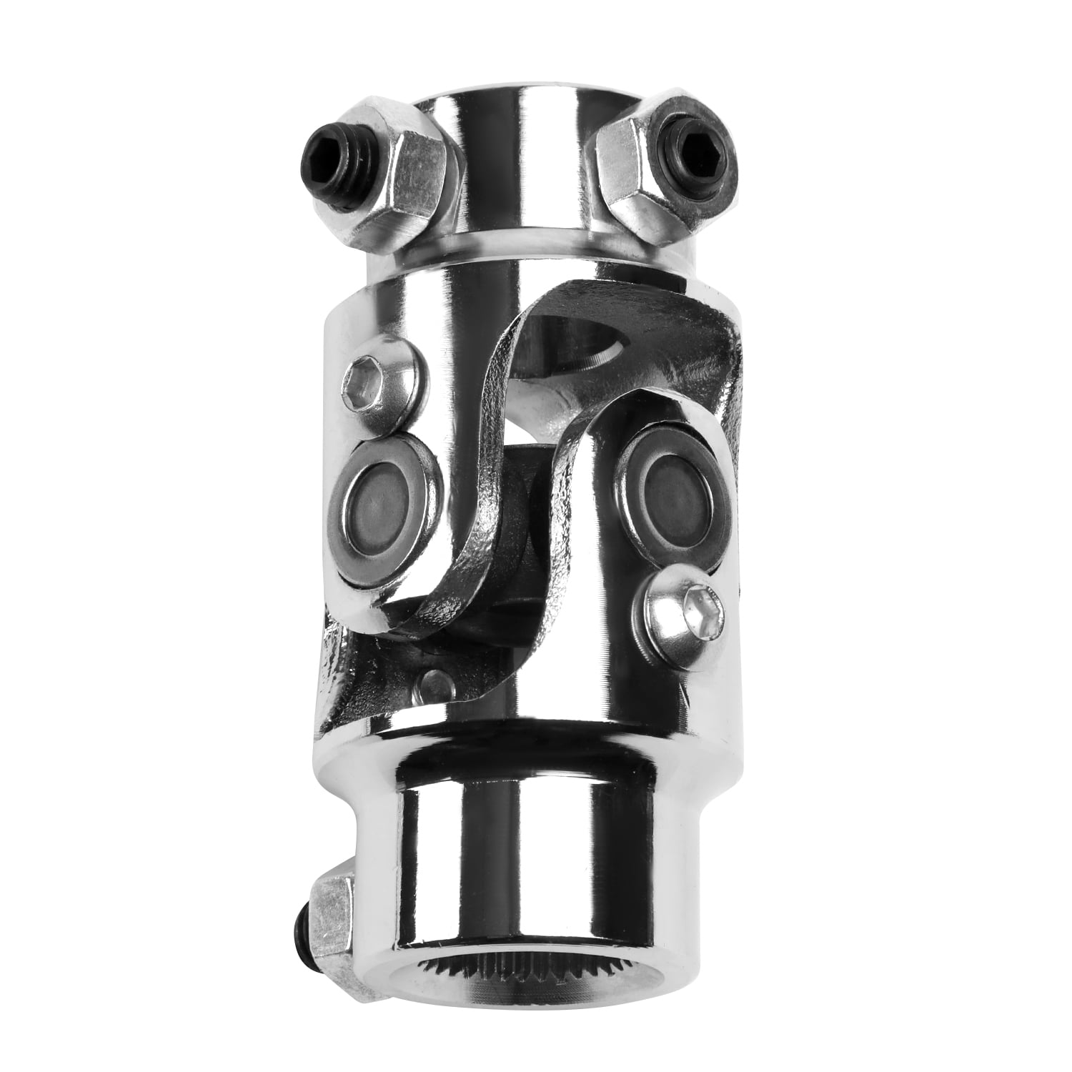 Universal 3.2" Length 38 Degree Working Angel 13/16"-36 Spline X 3/4" DD Stainless Steel Single Steering Shaft U-Joint
