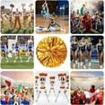 thumbnail image 3 of Huiyi 20PCS Metallic Cheerleading Pom Poms,30cm Cheerleader Pompoms Cheering Squad Pompoms for School Dance Sports Team Spirit Cheering, 3 of 6