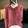 thumbnail image 2 of EDFBUYKRS Female Sweaters Women's Roll Neck Sweater with Long Sleeves, Midweight Fall Sweater Xl, 2 of 4