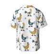 thumbnail image 7 of Kdxio Men's Hawaiian Shirt for Men Short Sleeve Shirt Farm Roosters Summer Casual Holiday Beach Button Down T-Shirts, 7 of 7