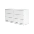 thumbnail image 3 of Signature Design by Ashley Onita Modern 6 Drawer Dresser, White, 3 of 9