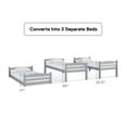 thumbnail image 4 of Better Homes & Gardens Tristan Triple Twin Convertible Floor Bunk Bed, Gray, 4 of 12