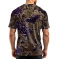 thumbnail image 6 of Halloween Shirts for Men Ghost Pumpkin Print Crew Neck Scary Costumes Witch Hat Graphic Short Sleeve Funny Fall Tees XL, 6 of 6