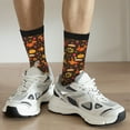 thumbnail image 6 of Logiee Thanksgiving Turkey Print Adult Socks for Men & Women,Calf Socks, Ankle Socks,Boots Socks,Breathable Casual Sock,Unisex Crew Socks, 6 of 6