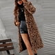 thumbnail image 4 of Puntoco Mujer Señoras Cálido Abrigo De Piel Sintética Chaqueta Invierno Leopardo Cuello Vuelto Ropa De Abrigo Puntoco Puntoco-6960, 4 of 9