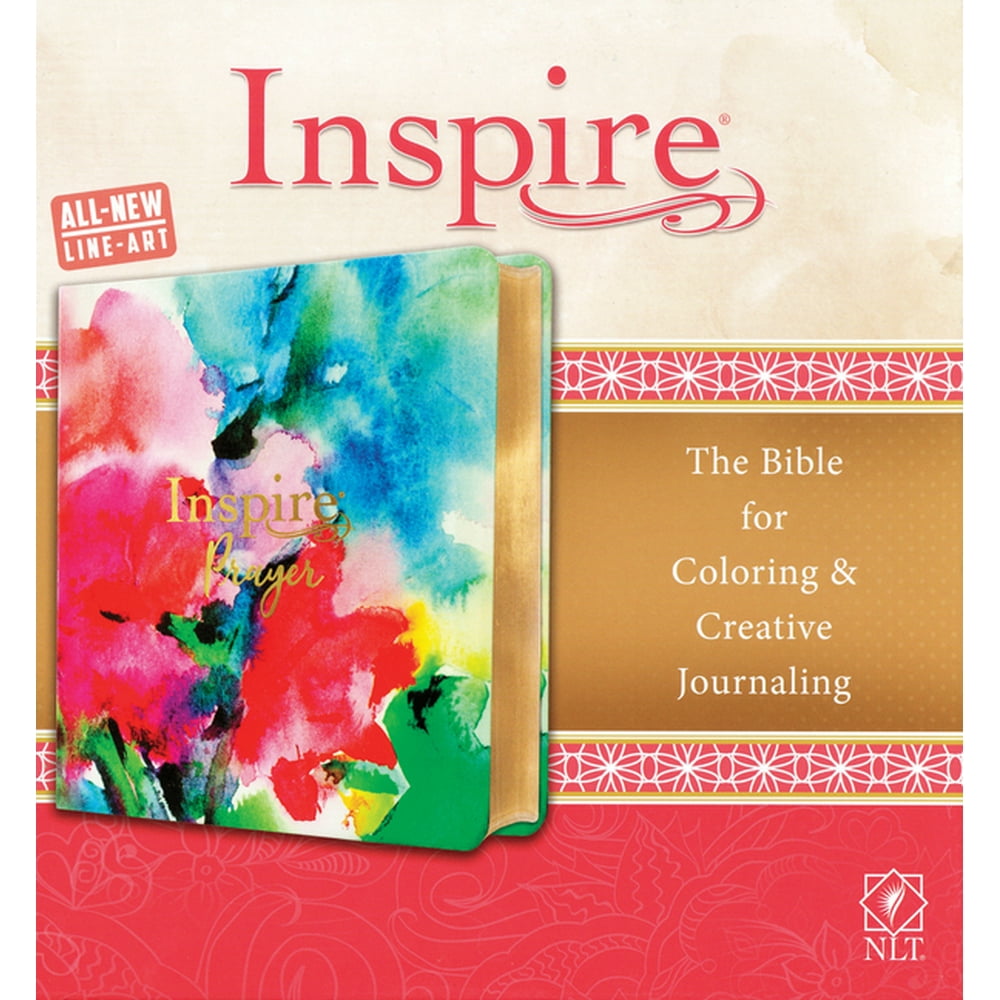 Inspire Prayer Bible NLT (LeatherLike, Joyful Colors with Gold Foil