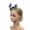 Blue, variant on HuangHuanChen Women Butterfly Fascinators Headclip Headbands Fascinators Hat Women Headpiece for Women Headband For Women Hair Accessories for Tea Party Wedding Halloween White One Size