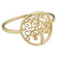 thumbnail image 3 of KoolJewelry 14k Yellow Gold Tree of Life Ring (size 9) | Minimalist Jewelry for Women, 3 of 5