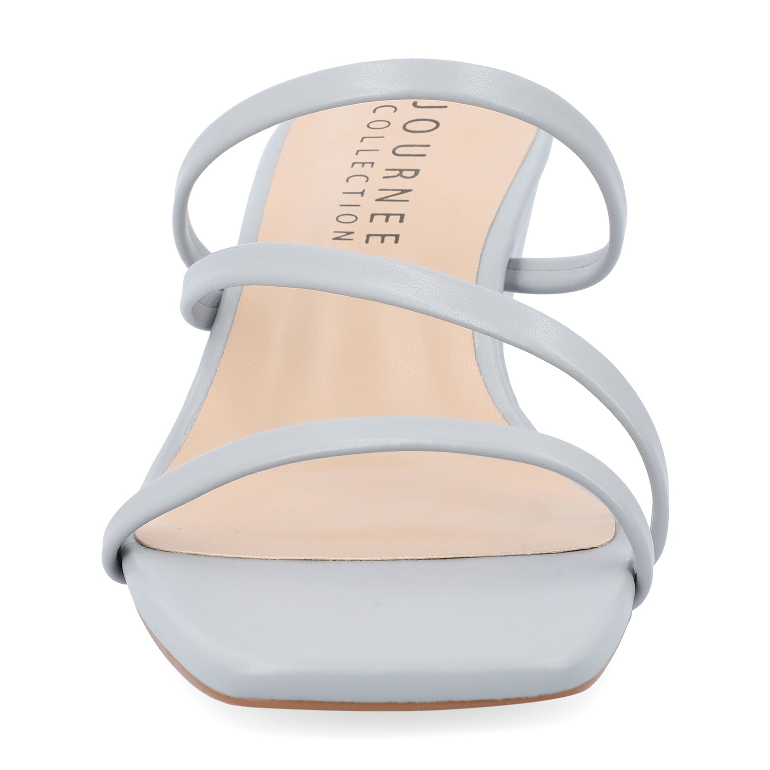 Journee Womens Takarah Crossover Strap Slip On Wedge Sandals