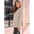 thumbnail image 6 of Womens Long Sleeve Shirts Lace Tops Business Casual Fall Fashion Outfits Clothes Knitted Y2k Blouses XXL, 6 of 8