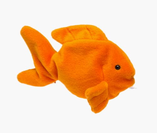 MWMT 7.5 Inch Ty Beanie Baby ~ GOLDIE the Goldfish Fish 