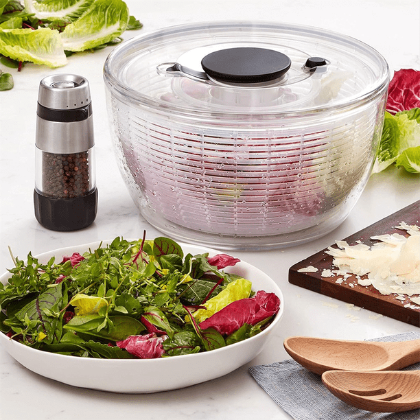 Essoreuse à Salade Électrique 6L Grande Capacité - Avec Batterie Rechargeable, Panier & Bol Service