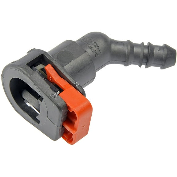 Dorman 800-134 Fuel Line Connector 3/8 In. Steel To 5/16 In. Nylon With 45 Degree Bend , Pack of 2