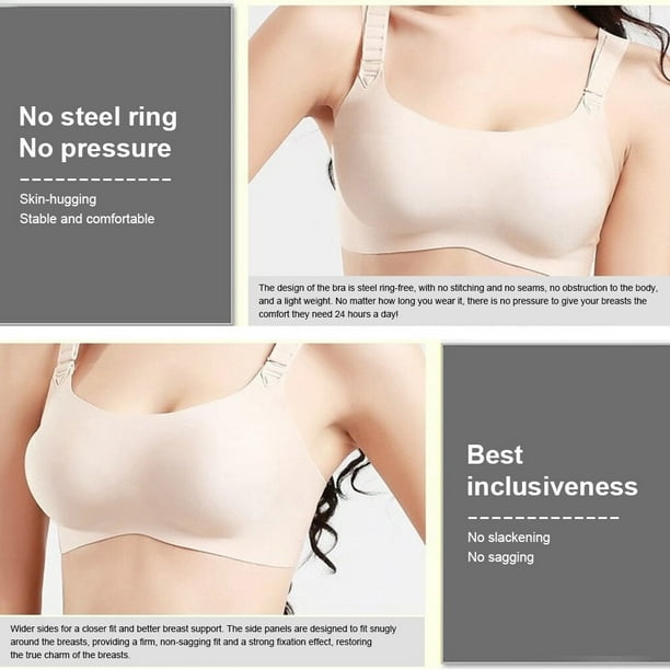 Redempat Breast Forms Fake Boobs Prosthesis Bra Removable A-D Cup Bra  Mastectomy Skin Color Women/D Cup 