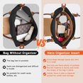 thumbnail image 3 of Purse Organizer Insert for Le Pliage Large Handbags Insert Organizer (EarthColor, Large), 3 of 7