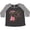 Baseball Smoke and Heather, variant on Inktastic Thankful and Blessed Inspirational Saying with Pink Flowers Women's Plus Size T-Shirt