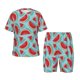 thumbnail image 1 of Balery Watermelon Conjunto de Pijama Infantil de Manga Corta con Estampado – Ropa de Dormir de Algodón Suave-Small, 1 of 6