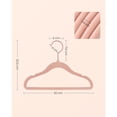 thumbnail image 1 of SONGMICS Perchas Infantiles, Juego de 50, Perchas de Terciopelo con Ganchos, Perchas Antideslizantes para Ropa, Rosado Claro, 1 of 6
