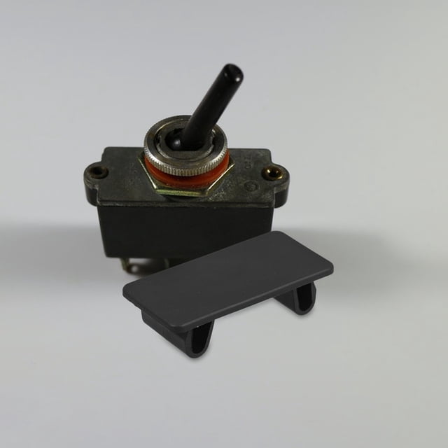CIMAXIC 8Ud Tapas De Panel Para Interruptor Rocker Con Snap in Resistente Negro