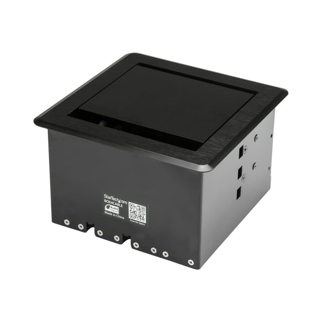 StarTech.com Conference Table Cable Management Box - Table Top - Conference Room AV - Conference Table Connectivity Box (BOX4CABLE)