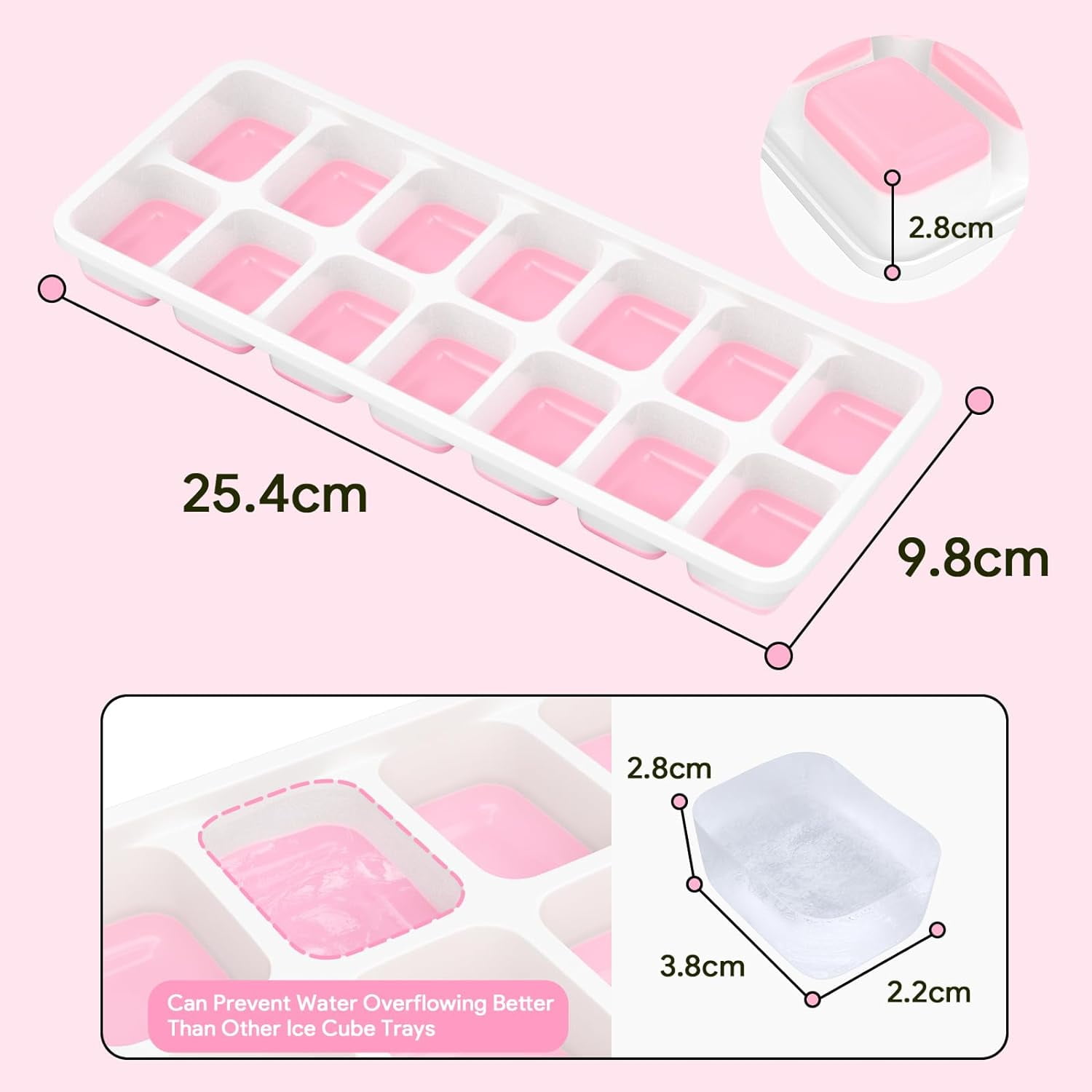 MUCHENGGIFT Vintage Kitchen Aluminum Metal Ice Cube Trays, Set of 1 – Each Tray Features 18 Slot Ice Cube Maker with Easy Release Handle b