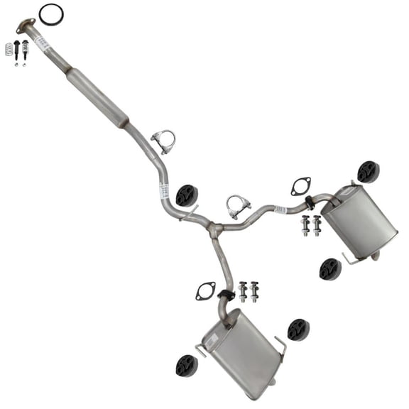 Northeastern Exhaust | Stainless Steel Resonator Y-Pipe & Pair of Mufflers Exhaust System Kit Fits 2006–2009 Subaru Outback 2.5L | Direct-Fit Replacement