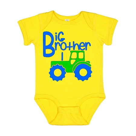 

Inktastic Big Brother Tractor Gift Baby Boy Bodysuit