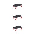 thumbnail image 4 of Youkk Outdoor Table Wide Application For Camping And Picnics Compact And Portable Folding Picnic Table Red and black 3Set, 4 of 6
