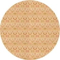 thumbnail image 1 of Ahgly Company Machine Washable Indoor Round Transitional Orange Area Rugs, 6' Round, 1 of 7