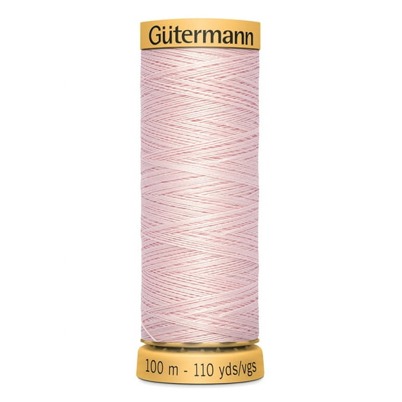 Gutermann Natural Cotton Light Pink Thread, 110 Yd.