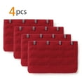 thumbnail image 2 of Brassiere Bra Underwear Extension Strap Extender 3-Row 4-Hook 4PCS Red, 2 of 5