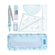 thumbnail image 3 of 7x de Geometría Matemática de Brújula Transportadora Matemática con Estuche de Almacenamiento Regla Borrador Regla de Triángulo para, 3 of 6