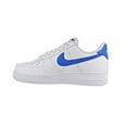 thumbnail image 4 of Nike Air Force 1 07 SE Women's Shoe Solar White/Blue 896184-100, 4 of 6