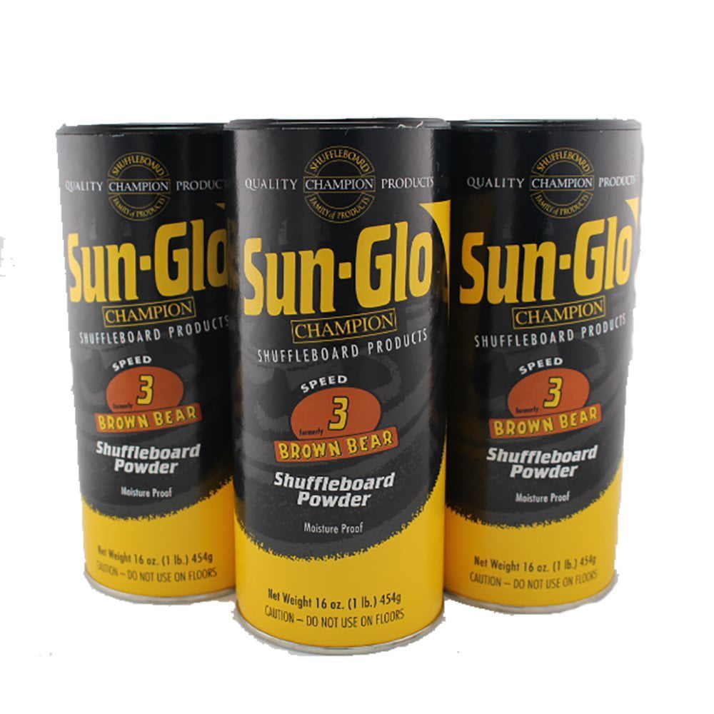 Sun Glo Shuffleboard  powder 1.5 speed 12 pack wax 
