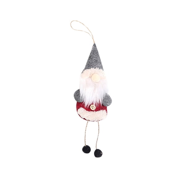 VerPetridure Christmas Decorations Hanging Feet Doll Rudolph Doll Christmas Tree Pendant (A Gray Hat) Christmas Ornament Hanging Foot Doll Rudolph Doll Christmas Tree Pendant