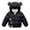 1#Black, variant on Kiijoy Boys Winter Down Jacket Baby Cute Cartoon Hooded Padded Coat Outerwear, Sizes 18-24M