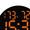 thumbnail image 1 of pitrice Wall Clock USB Powered Clock Digital Clock for Living Room Orange, 1 of 8