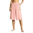 thumbnail image 2 of Utoimkio Elastic Waist Textured Culottes for Women Casual Loungewear Shorts with Tassel Drawstrings, 2 of 5
