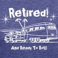 thumbnail image 3 of CafePress - Retro Trailer Retired WHT Women's Deluxe T Shirt - Womens Tri-blend T-Shirt, 3 of 4