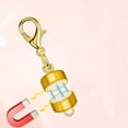 thumbnail image 3 of Cylindrical Magnetic Necklace Clasps Gold & White 6mm, 3 of 5