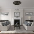thumbnail image 5 of 54"OD x 4 7/8"P Large Classic Ceiling Medallion (Fits Canopies up to 13 1/2"), Hand-Painted Stone Hearth, 5 of 6