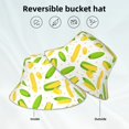 thumbnail image 3 of Kll Cartoon Corn Bucket Hat for Women Men Packable Travel Beach Sun Hat Outdoor Rave Accessories Reflective Fisherman Cap, 3 of 6