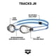 thumbnail image 2 of Gafas de natación ARENA Tracks unisex para jóvenes de 6 a 12 años, 2 of 6