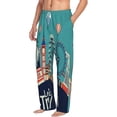 thumbnail image 3 of Kdxio Let's go Travel Print Men's Sleep Pajama Pant Lounge Pants with Pockets, 3 of 8