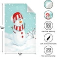 thumbnail image 3 of GZHJMY Christmas Snowman Kitchen Dish Towel Set, Drying Kitchen Towels Tea Towels Gift Set for Drying Cleaning Cooking Baking 6Pcs, 3 of 6
