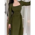 thumbnail image 3 of Robes de Soirée Élégantes pour Femmes 2023 Robe Longue Décontractée à Manches Bouffantes pour le Printemps et le Bal Mode Coréenne Robe de Soirée pour Femmes, 3 of 5