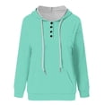 thumbnail image 5 of Long Sleeve Tops for Long Sleeve Womens Sweatshirt Casual Long Sleeve Hooded Loose T Shirt Sweatshirt Pullover, 5 of 5