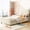 Beige, variant on Beige Daybed - High - Quality Hardware - Family Use - Sturdy and Wobble - free