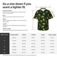 thumbnail image 3 of KLL Men's Hawaiian Shirt Short Sleeve Button Down Beach Shirts-Skulls And Cobwebs, 3 of 5
