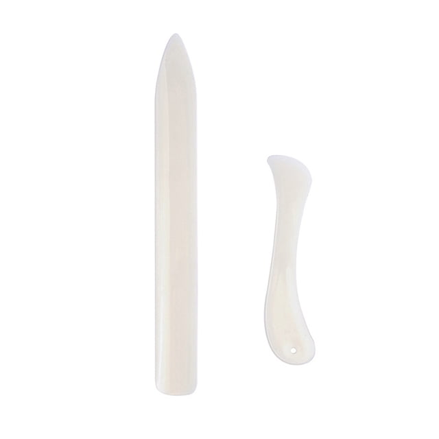 Injueey Pack of 2 Scoring Creaser Folder Tool Scrapbooking Creasing Cards Handmade Scraper Plastic Supply for Household Office Type3 NO3